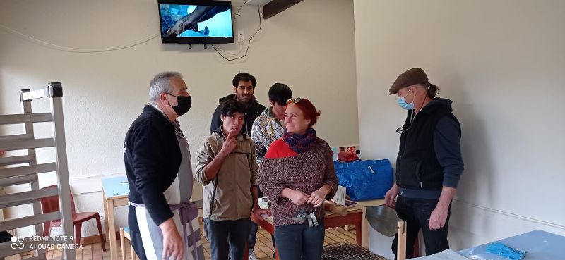 Préparation des gâteaux de noël