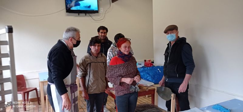 Préparation des gâteaux de noël