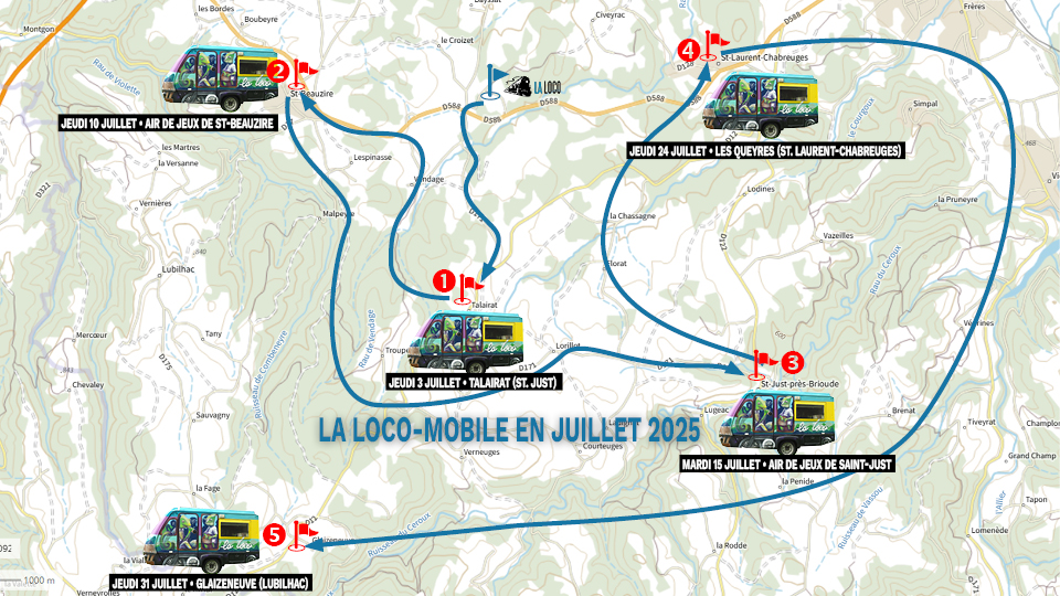 La Loco-mobile en Juillet 2025