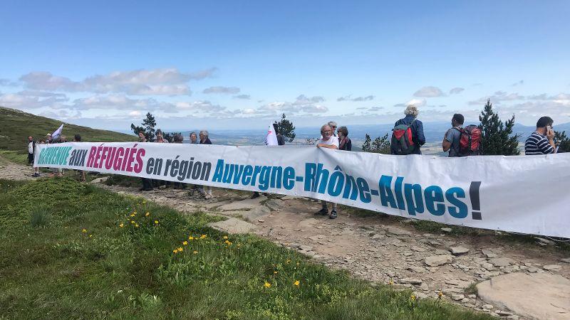 Manifestation au Mezenc