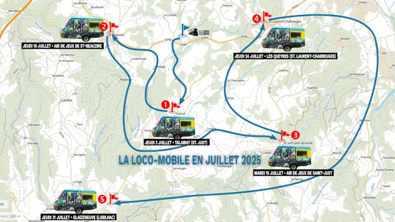La Loco-mobile en Juillet 2025
